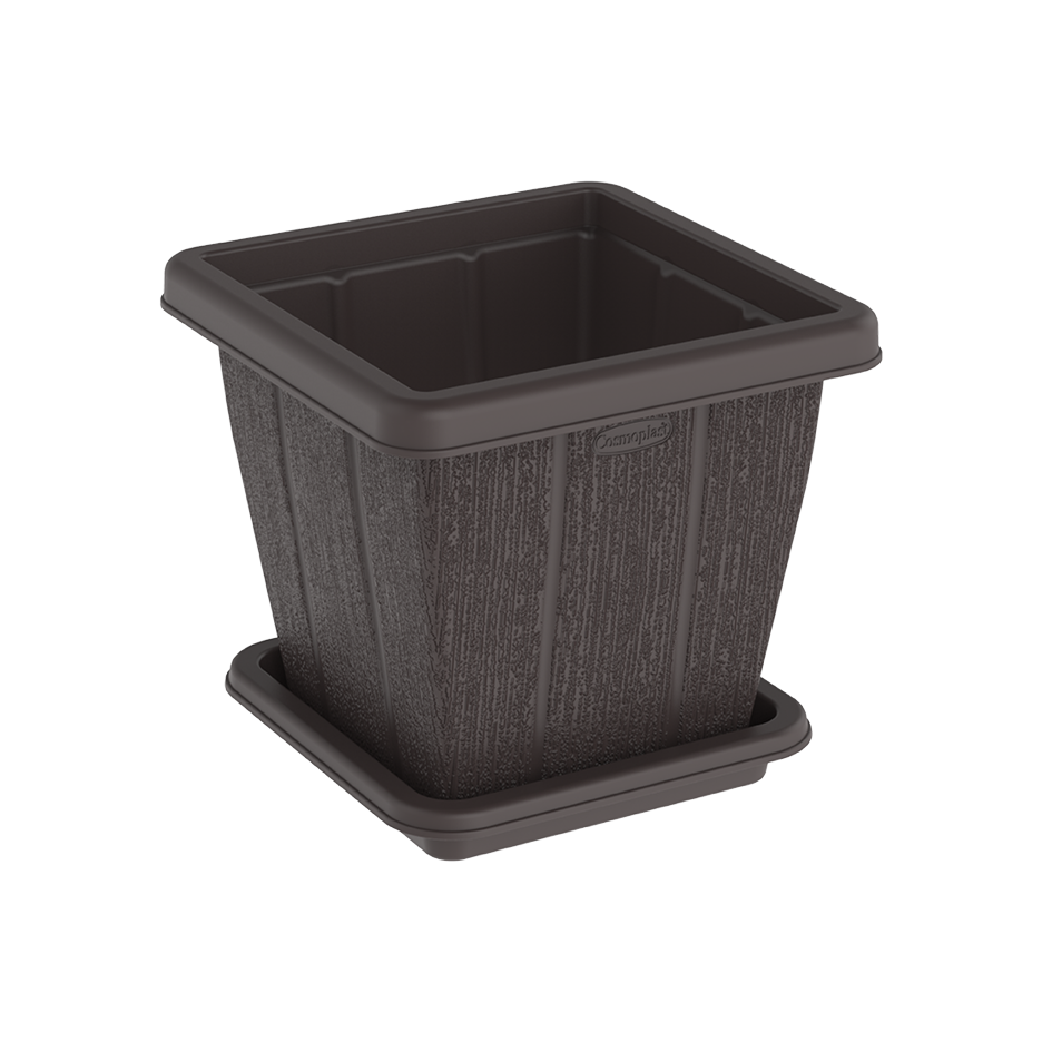 10L Square Planter with Tray