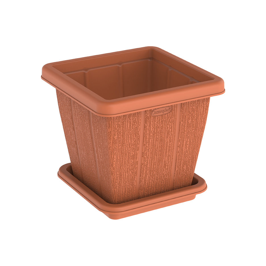 10L Square Planter with Tray