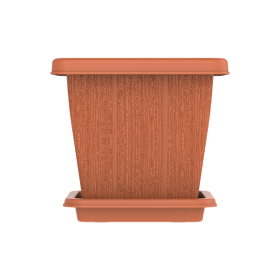 10L Square Planter with Tray