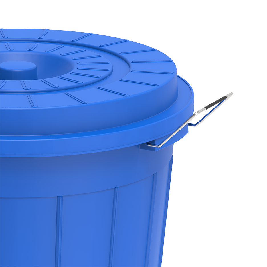 100L Round Plastic Drums with Lid