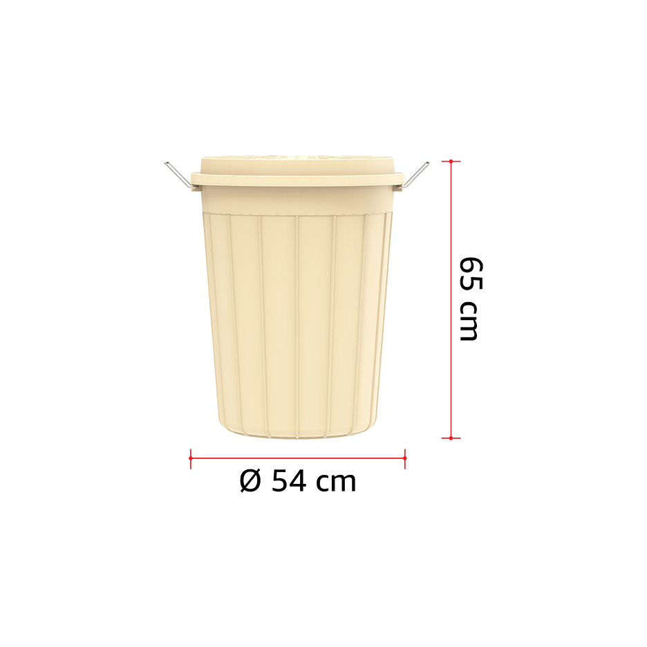 100L Round Plastic Drums with Lid