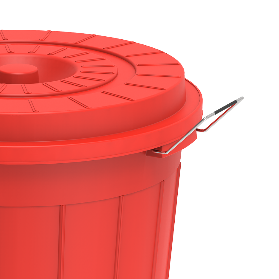 100L Round Plastic Drums with Lid