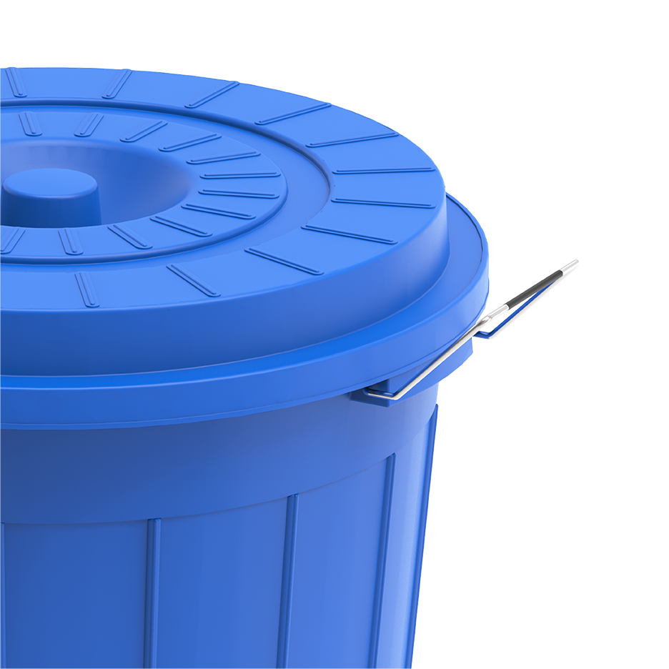 45L Round Plastic Drums with Lid