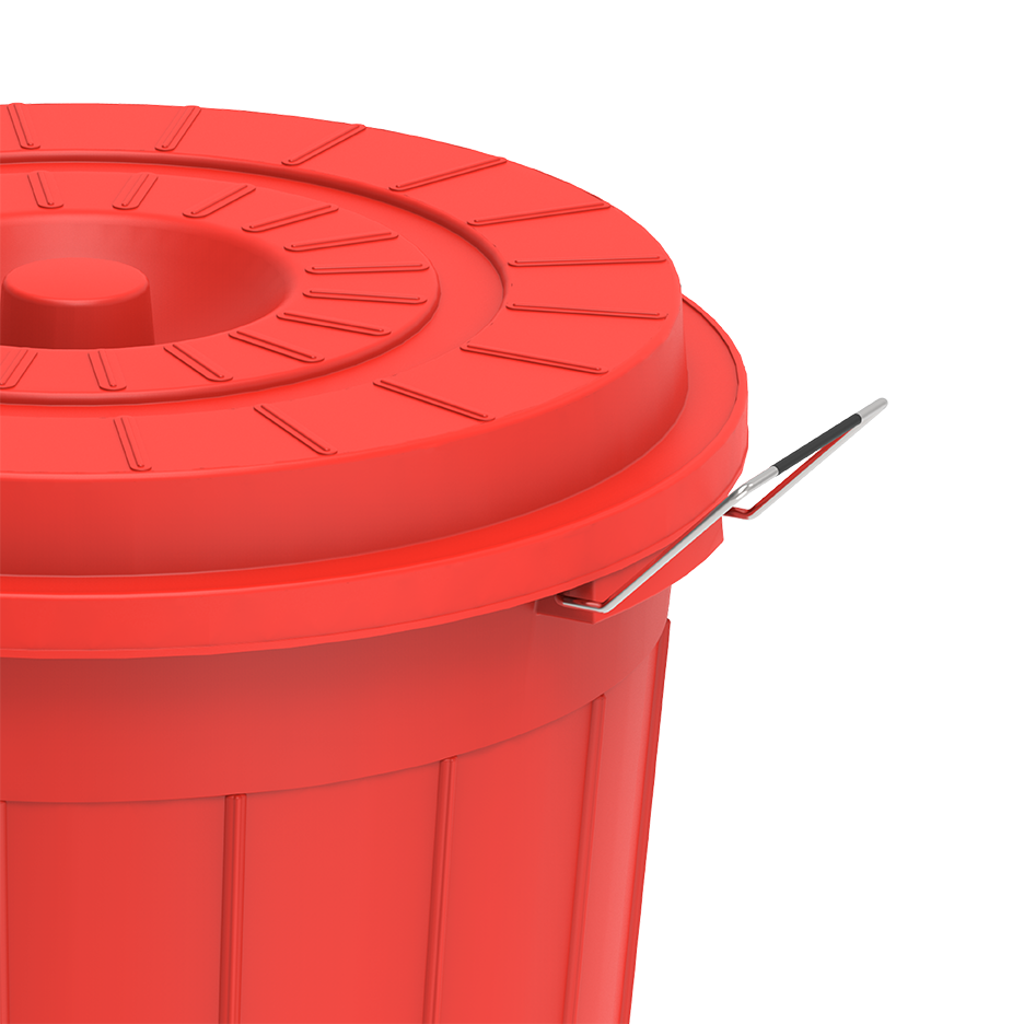 45L Round Plastic Drums with Lid