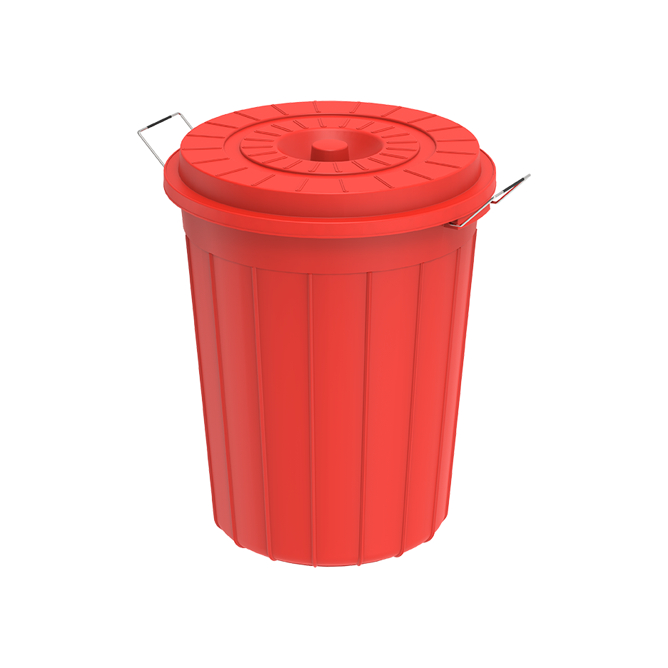 45L Round Plastic Drums with Lid