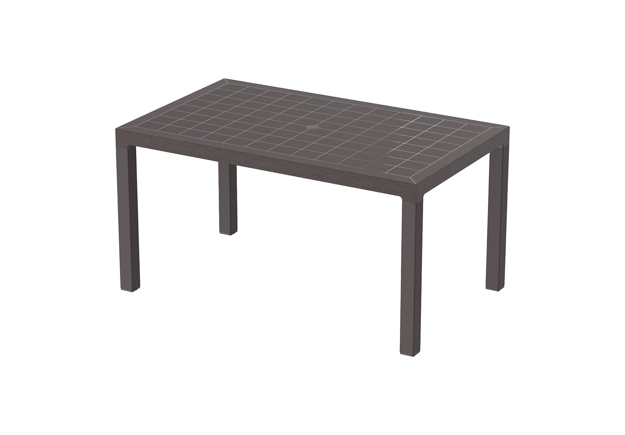 Plastic dining outlet table 6 seater