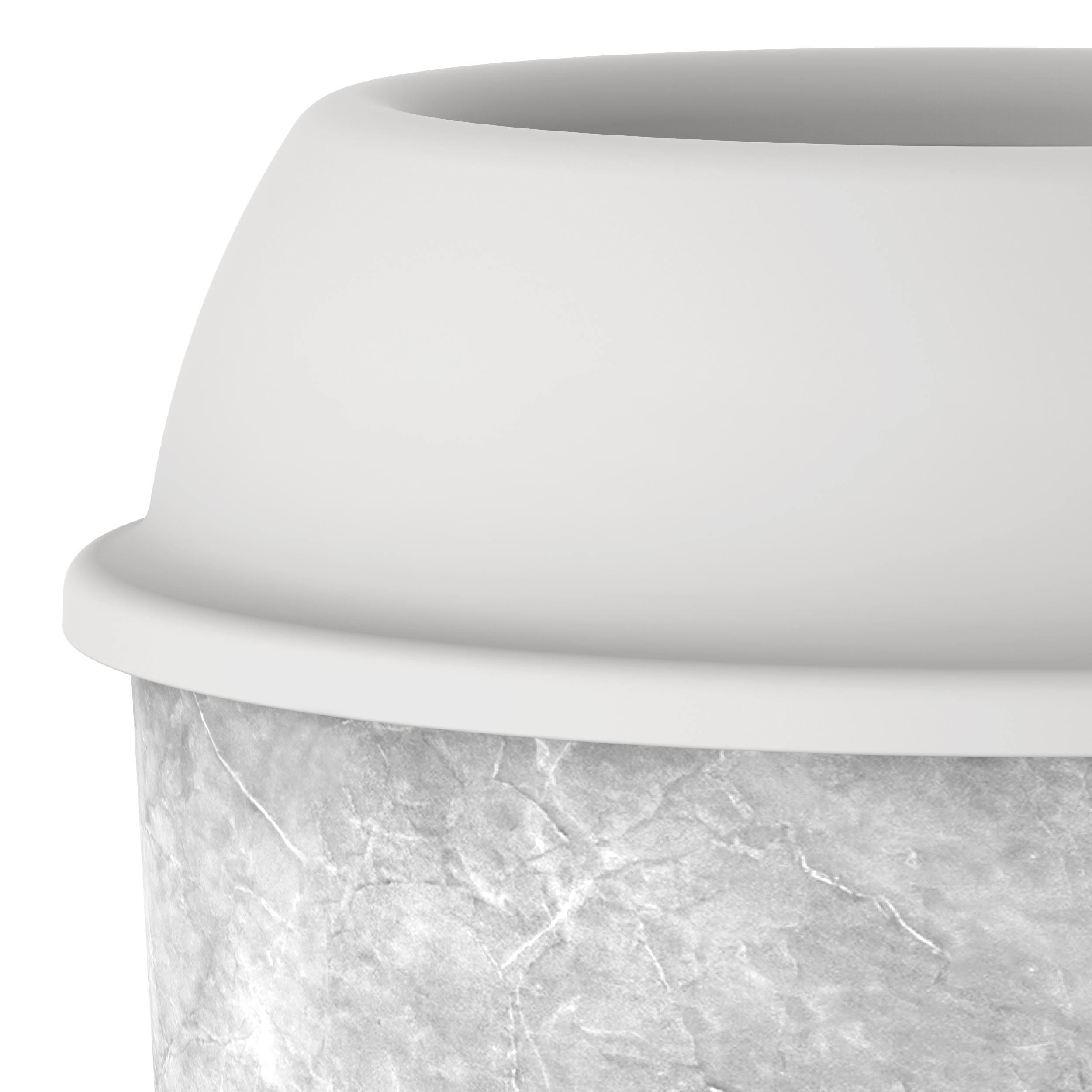 Ceramic 10L Round Dust Bin