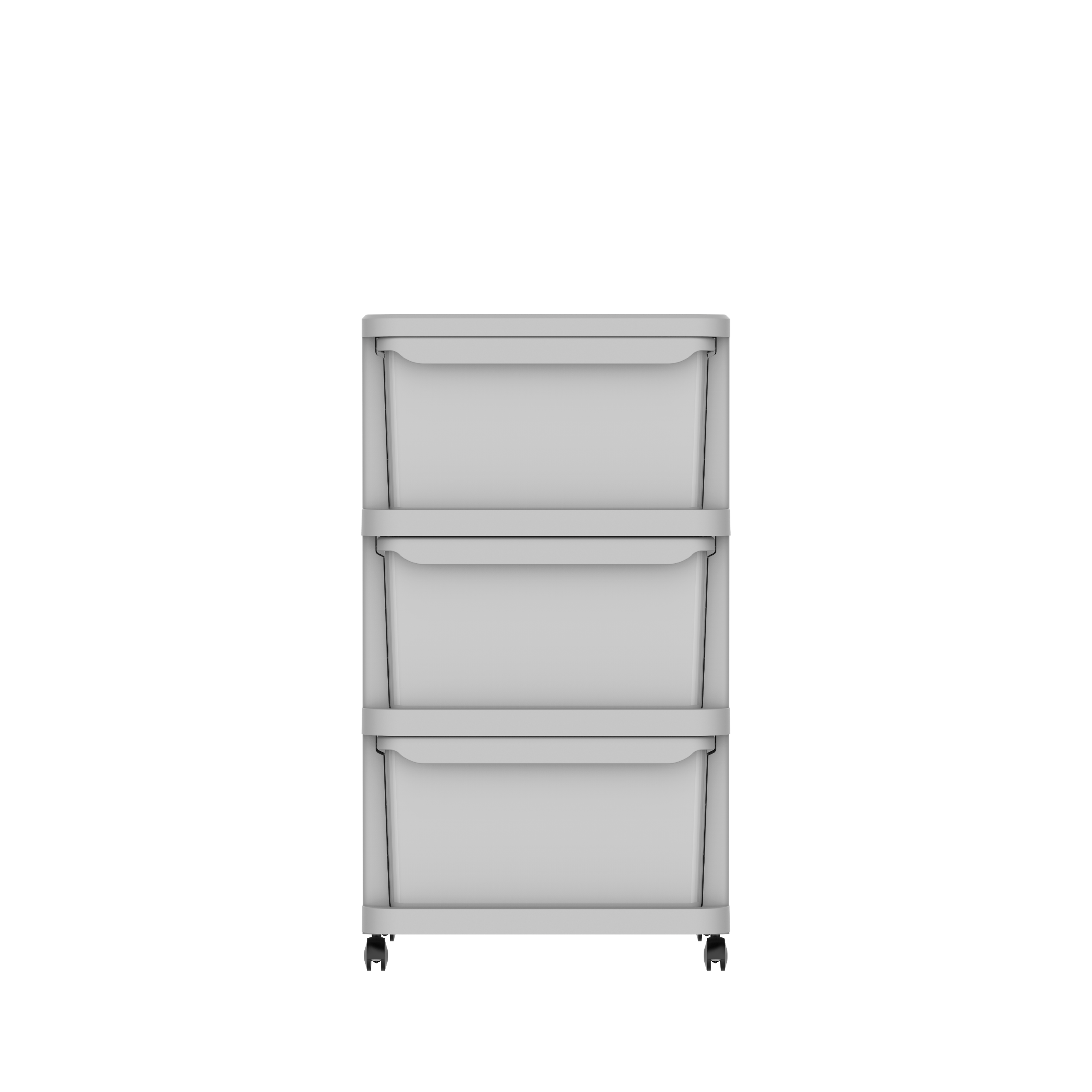 Ceramic 3 Tiers Multipurpose Storage Cabinet with Wheels