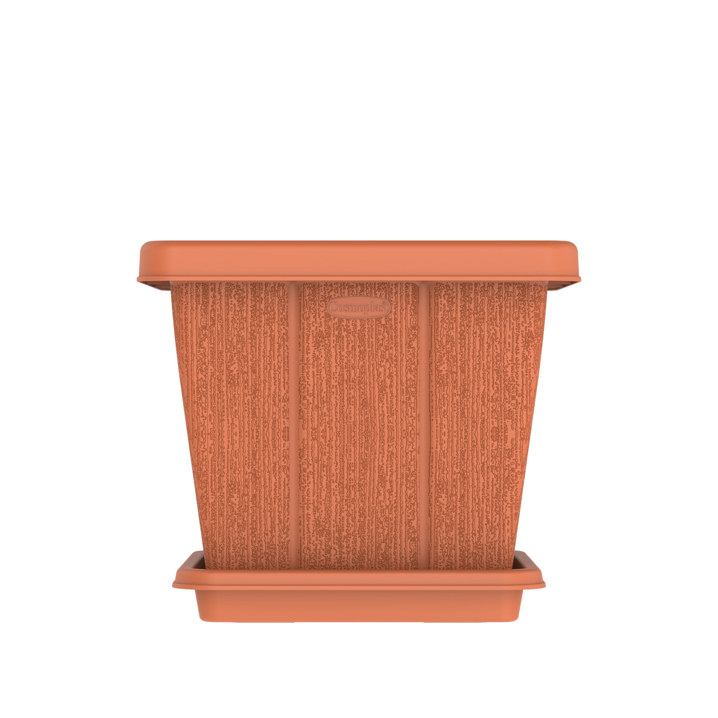 20L Cedargrain Square Planter with Tray