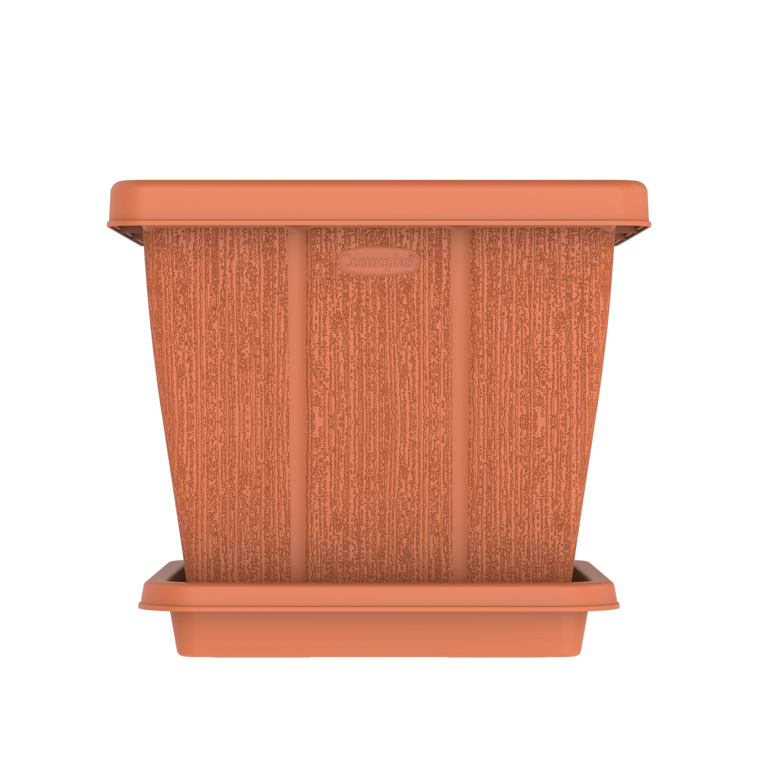 30L Cedargrain Square Planter with Tray