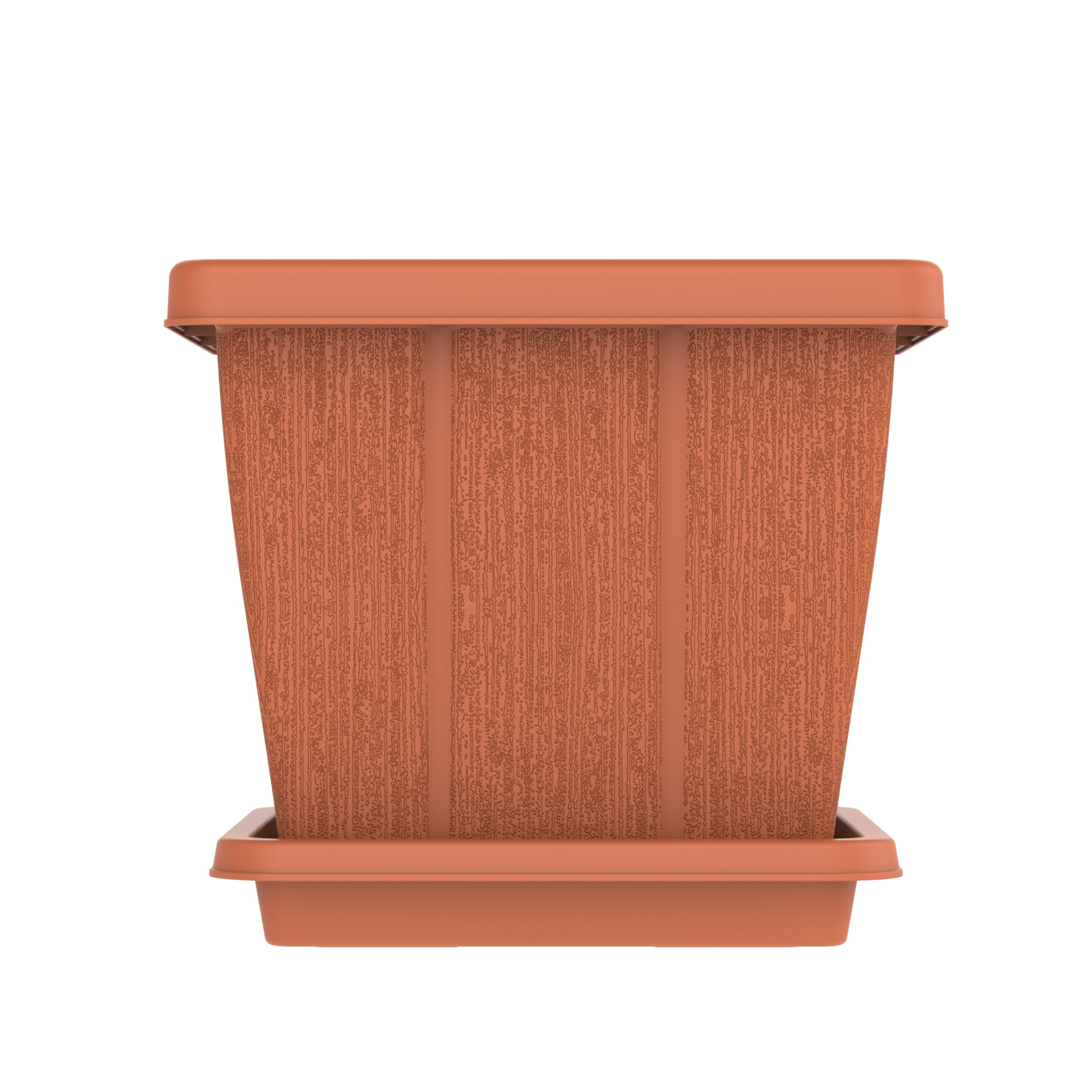 30L Cedargrain Square Planter with Tray