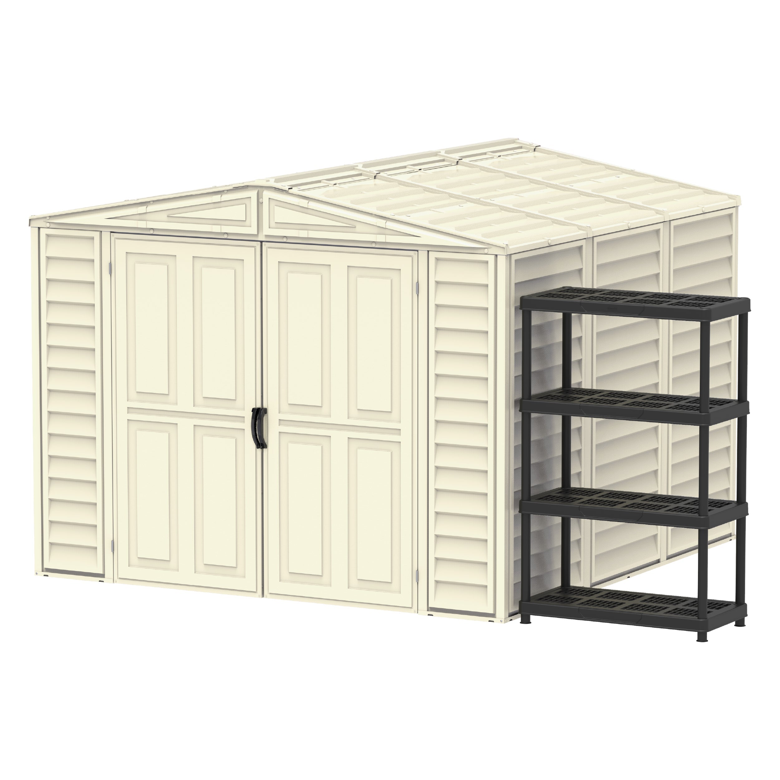 Outdoor & Garden Walk-in Storage Shed 8x8ft- Cosmoplast KSA